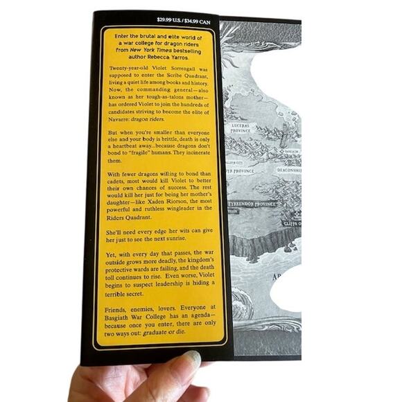 Fourth Wing by Rebecca Yarros – Hardcover Book – First Edition (2023) - Picture 2 of 4